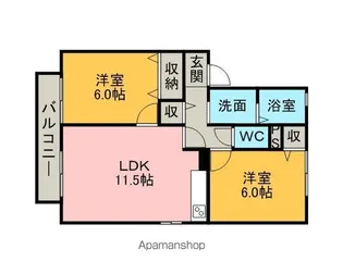 エイトファーム知立G【2階】の間取り