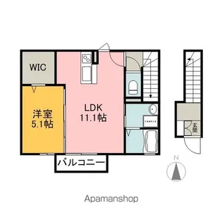 カーサ レイール【2階】の間取り