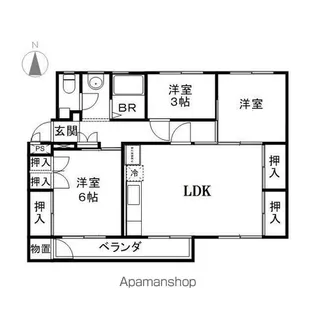 JK−2 伊勢宮【1階】の間取り