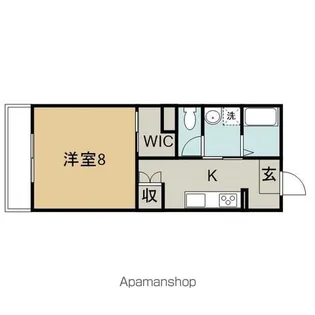 メゾン ミヌエット【203号室】の間取り
