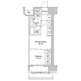 ザ・パークハビオ新栄【5階】の間取り
