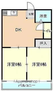 ガーデンコート十日町【303号室】の間取り