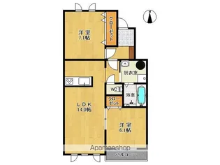 カーサ・レジーナ【1B号室】の間取り