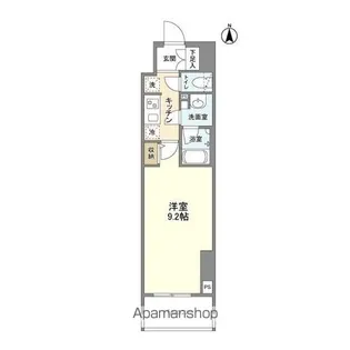 エルスタンザ徳川【406号室】の間取り