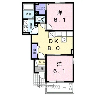 ビラ・コンフォート【1階】の間取り