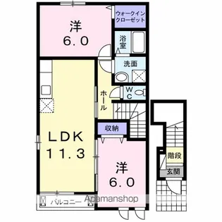 パルティーレ【201号室】の間取り