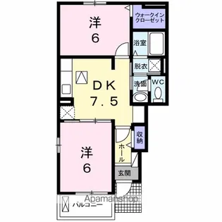 マリアージュⅡ B棟【1階】の間取り