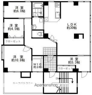 Hビル【3F号室】の間取り