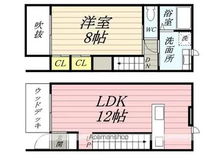レガロ上津B【6号室】の間取り