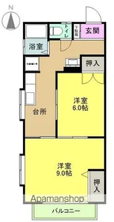 Kコーポ平窪【101号室】の間取り