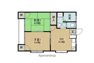 宮川五味コーポ【101号室】の間取り