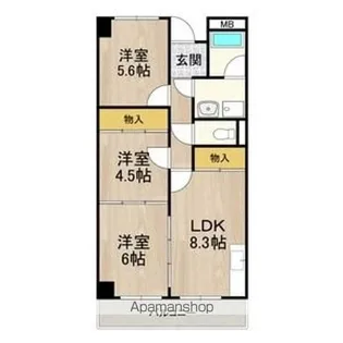 エムテック藤井寺【1階】の間取り