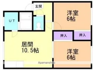 コーポ中西【3階】の間取り
