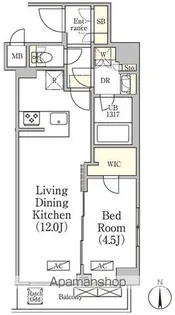 アジールコート品川中延サウス【5階】の間取り