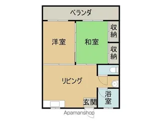 バンバンターマンション【401号室】の間取り