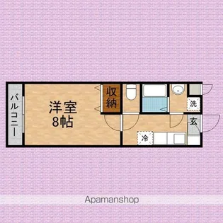 ソレアードⅡ【215号室】の間取り