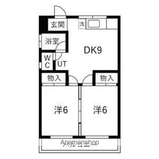 シティコート【601号室】の間取り