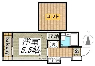 東京都国分寺市南町3丁目【アパート】の間取り