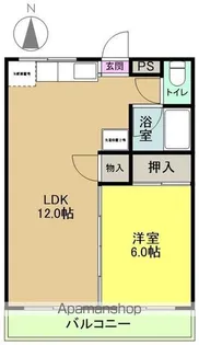 ラビットハウススプリング【203号室】の間取り