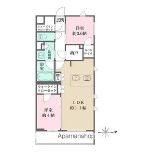 LA PERLA JIYUGAOKAⅡ【2階】の間取り