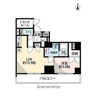 プレール・ドゥーク亀戸Ⅵ【7階】の間取り