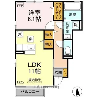 AXIA(アクシア) C【1階】の間取り