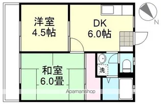 宮原マンション中島【2階】の間取り