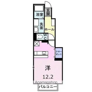 香川県高松市田村町【アパート】の間取り