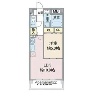 プランドール高社【3階】の間取り