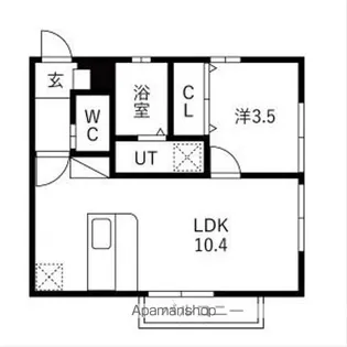 ラディアント新高根【2階】の間取り