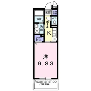 フェアリーヒルズ ヒビキ【1階】の間取り