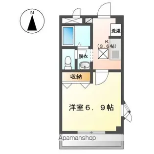 エバーハイツ【1階】の間取り