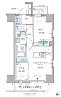 パークアクシス住吉ガーデンスクエア【3階】の間取り