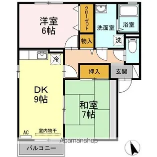 グランシャリオ A棟【2階】の間取り