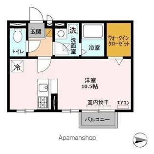 モナリエ古ヶ崎Ⅱ【2階】の間取り