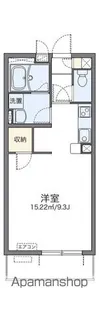 レオパレスりんぶんⅢ【303号室】の間取り