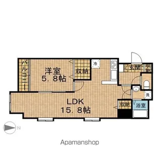 LAURELCOURT常盤(ローレルコート常盤)【5階】の間取り