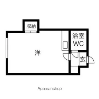 藤井ビル中の島【4階】の間取り