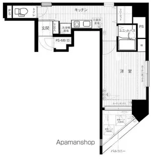 メインステージ東神田【10階】の間取り