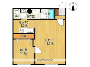 アルムレジェンドⅢ【102号室】の間取り