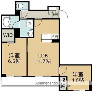 グランプレイス川越【301号室】の間取り