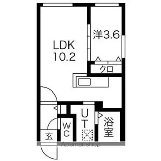 ASTAGE北9条【5階】の間取り