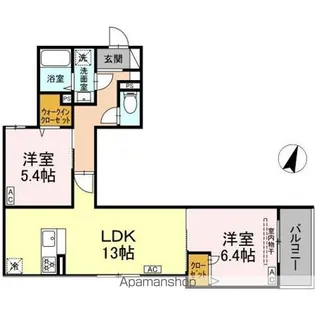 セレスティア鷺宮II【2階】の間取り