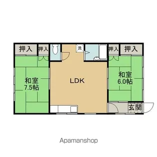 コーポ越智【1階】の間取り