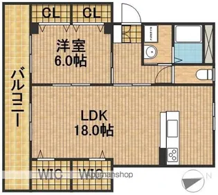 カトレア【3階】の間取り
