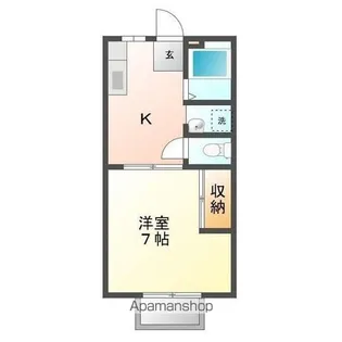 サンライズホワイトA・B【2階】の間取り