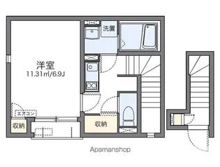 レオネクストコンフォーティア【204号室】の間取り