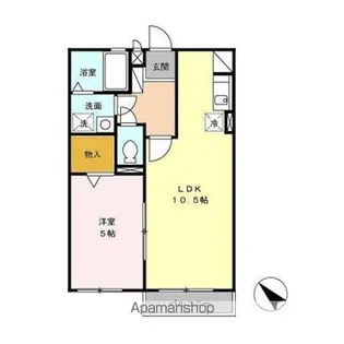 パークコート砂川 壱・弐番館【2-203号室】の間取り