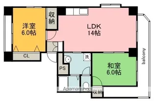 福地産業加古町ビル【7階】の間取り