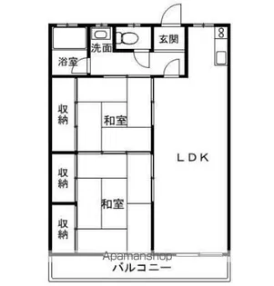 正手ハイツ【303号室】の間取り